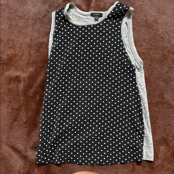 J. Crew Tops - Stylish Sleeveless Polka Dot Top